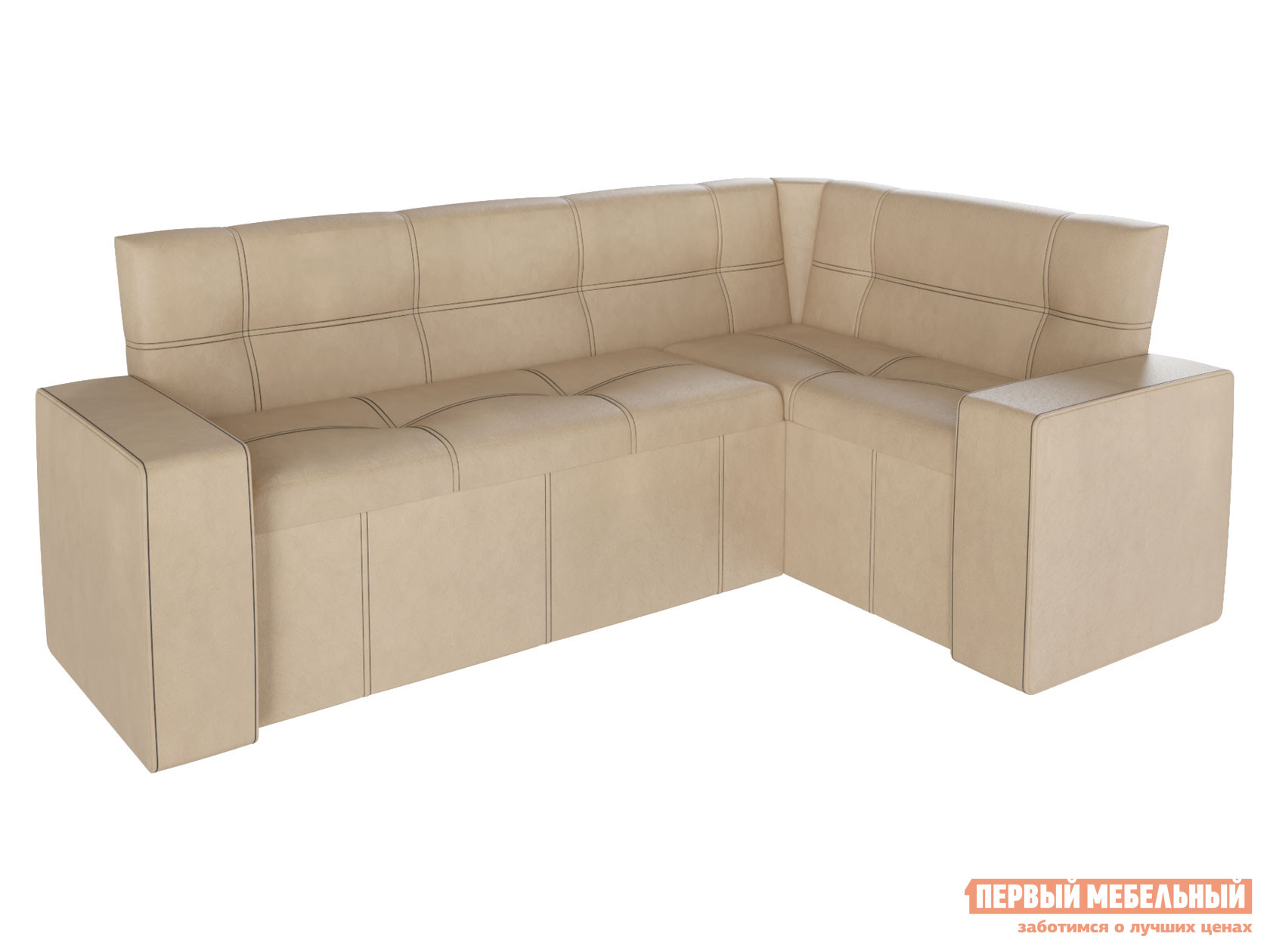 Кухонный уголок  Квазар 4 Бежевый, кожзам