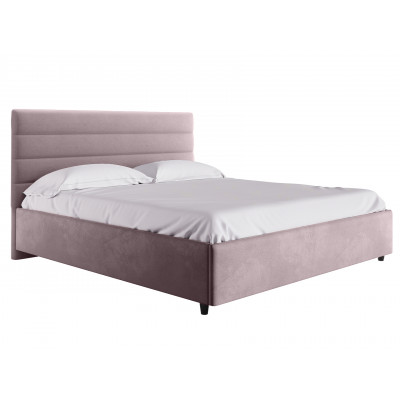 Двуспальная кровать  Кровать с подъемным механизмом Франческа ПМ Розовый, велюр, 1600 Х 2000 мм