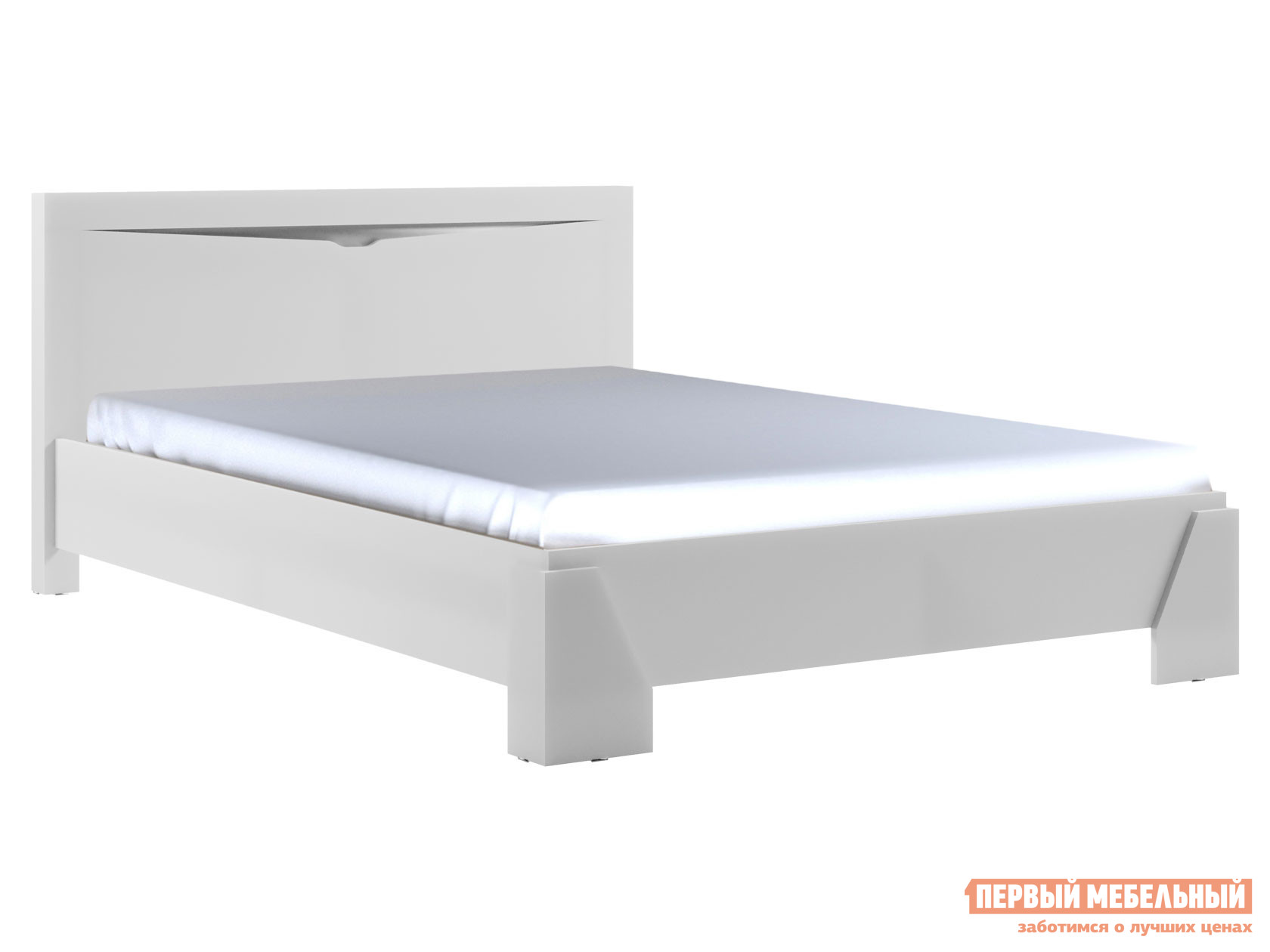Двуспальная кровать  Мэрвел Белый, 140х200 см