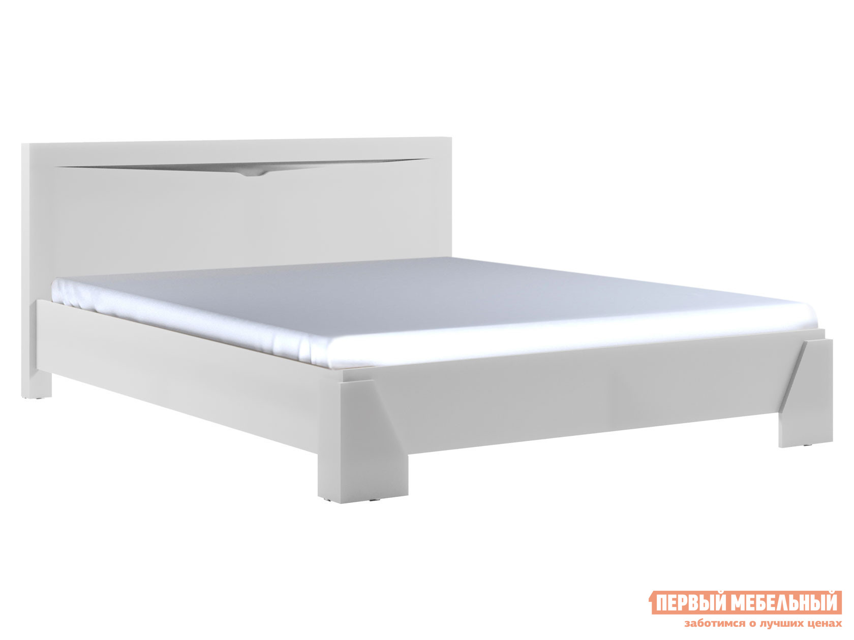 Двуспальная кровать  Мэрвел Белый, 160х200 см