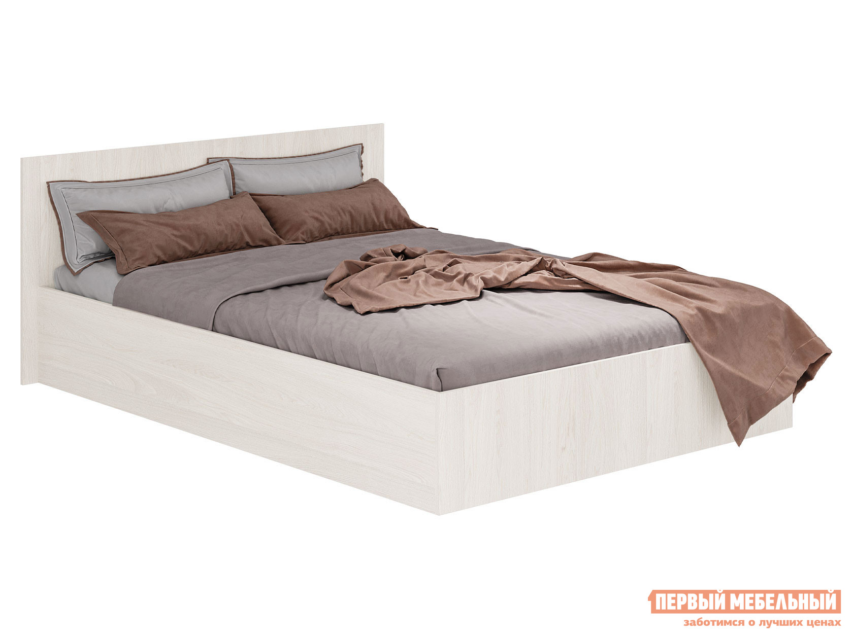 Двуспальная кровать  Белла Белый ясень, 160х200 см
