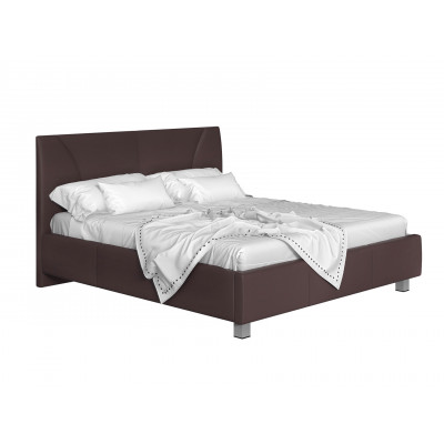 Двуспальная кровать  Кровать с подъемным механизмом Севилья Коричневый, экокожа, 180х200 см