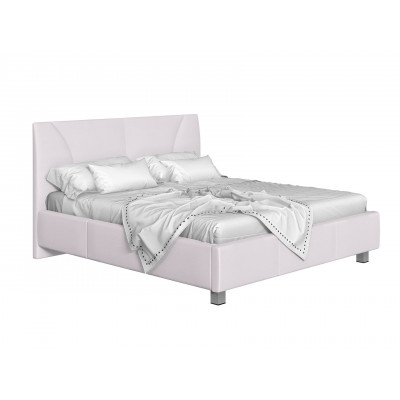 Двуспальная кровать  Кровать с подъемным механизмом Севилья Белый, экокожа, 180х200 см