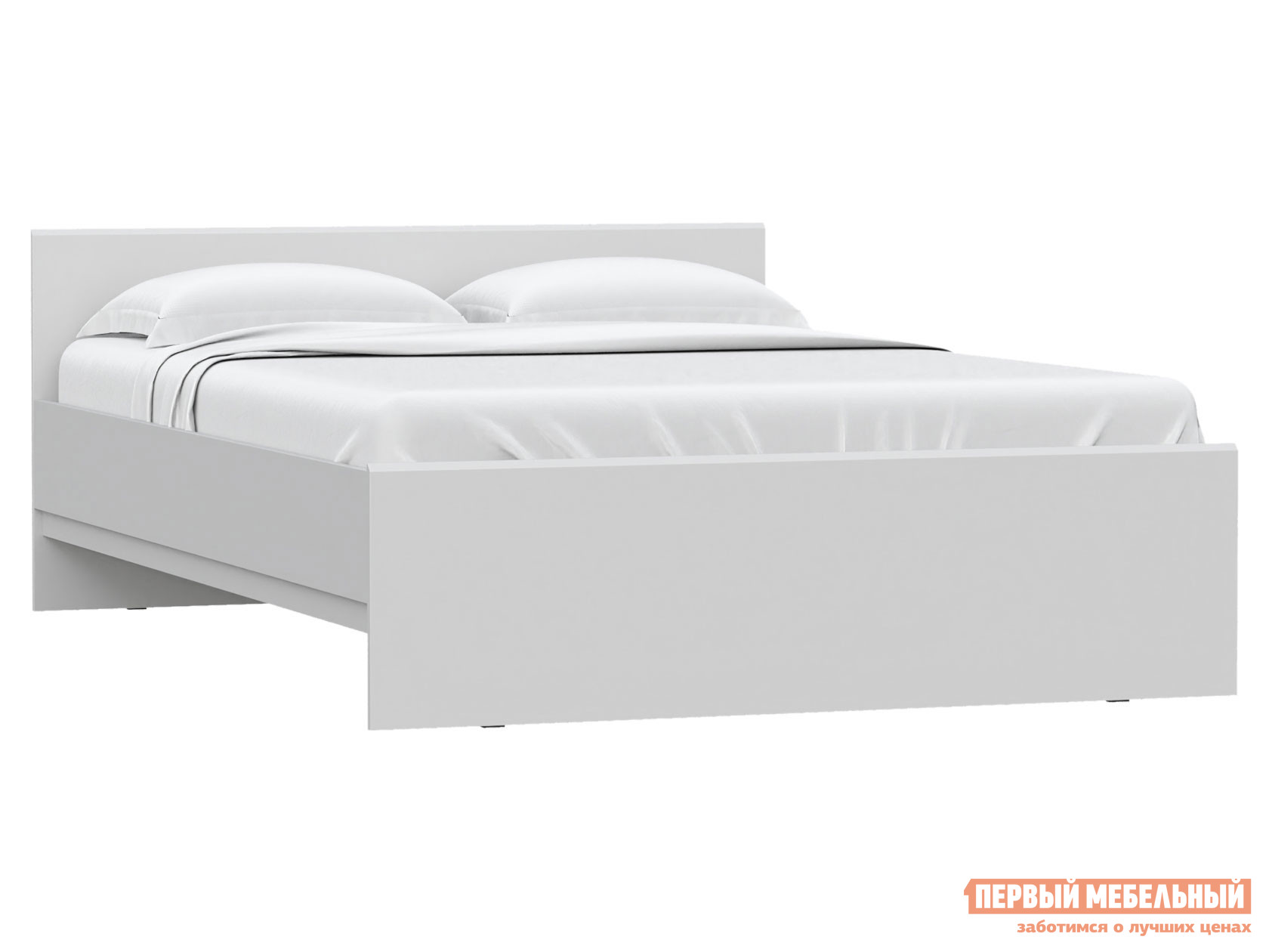 Двуспальная кровать  Штерн Белый матовый, 140х200 см