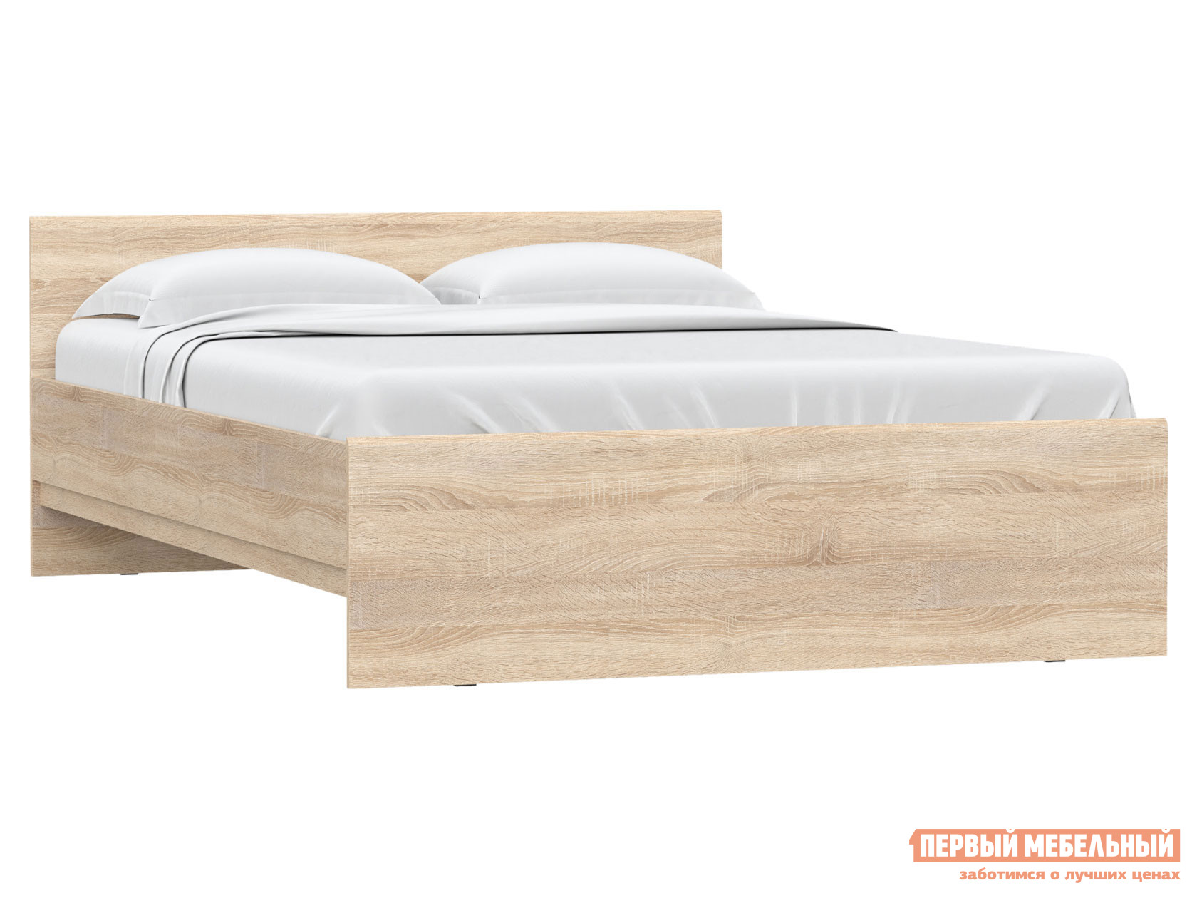 Двуспальная кровать  Штерн Дуб Сонома, 140х200 см