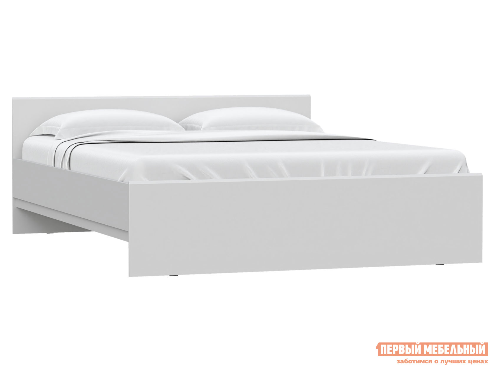 Двуспальная кровать  Штерн Белый матовый, 160х200 см