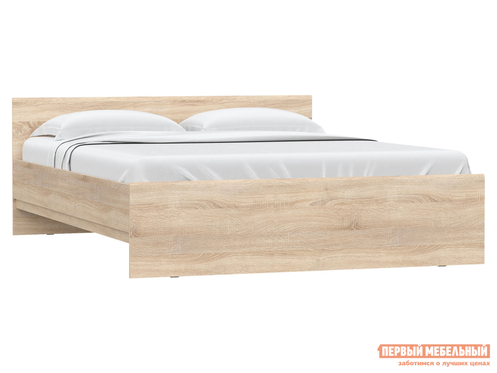 Двуспальная кровать  Штерн Дуб Сонома, 160х200 см