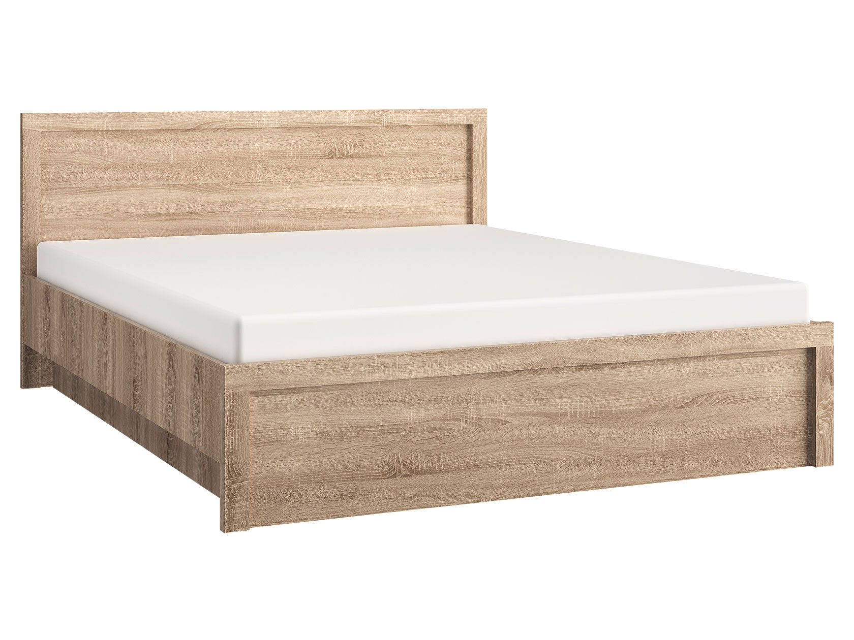 Двуспальная кровать  Сомма ПМ Дуб Сонома, 160х200 см Анрэкс 139169