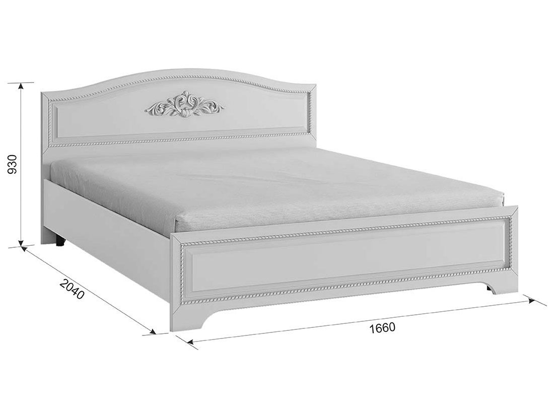 Двуспальная кровать МебельСон Белла