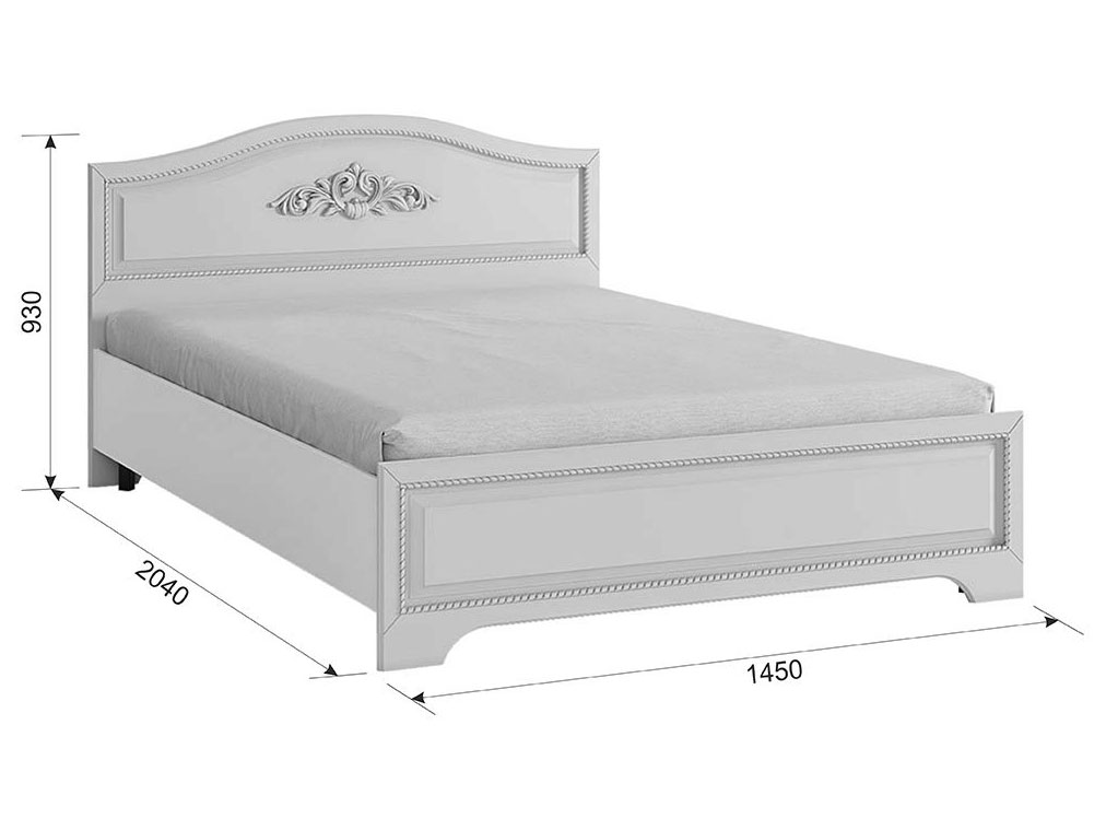 Двуспальная кровать МебельСон Белла