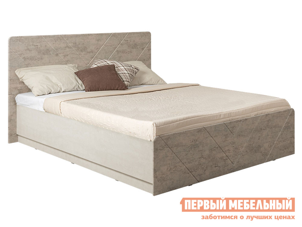 

Двуспальная кровать Амелия ПМ Шелковый камень / Бетон Чикаго беж, Бежевый, Амелия ПМ Шелковый камень / Бетон Чикаго беж