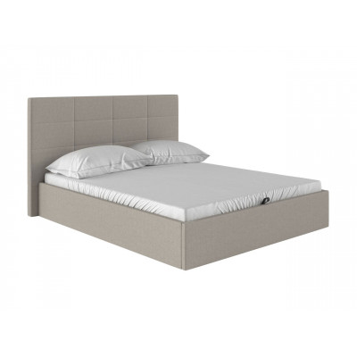Двуспальная кровать  Кровать Коста Бежевый, рогожка, 140х200 см