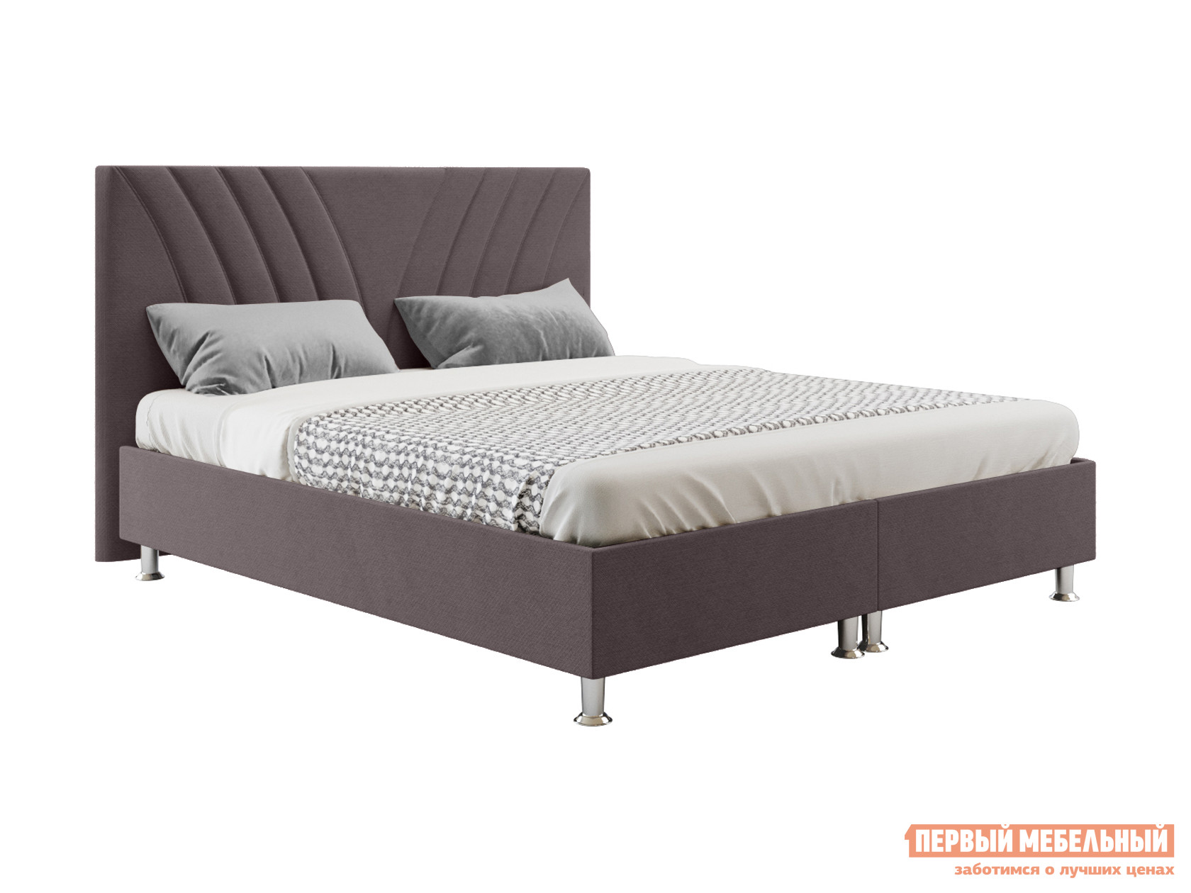 Двуспальная кровать  Версо ПМ Графит, 180х200 см