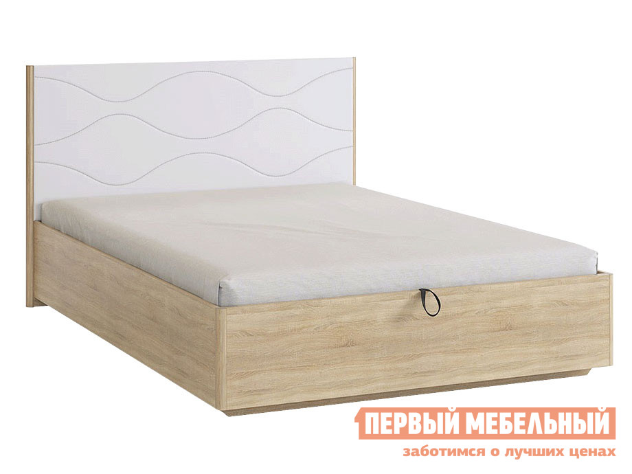 

Двуспальная кровать Зара Люкс ПМ Дуб Сонома / Белый, экокожа, 140х200 см, Без дна короба для белья, Светлое дерево, Зара Люкс ПМ Дуб Сонома / Белый, экокожа, 140х200 см, Без дна короба для белья