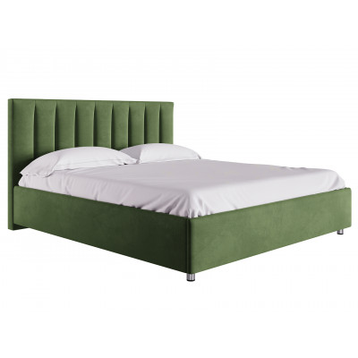 Двуспальная кровать  Кровать с подъемным механизмом Кармэн Зелёный, микровелюр, 1800 Х 2000 мм