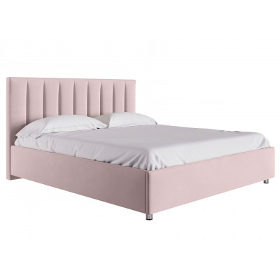 Двуспальная кровать  Кровать с подъемным механизмом Кармэн Розовый, микровелюр, 1800 Х 2000 мм