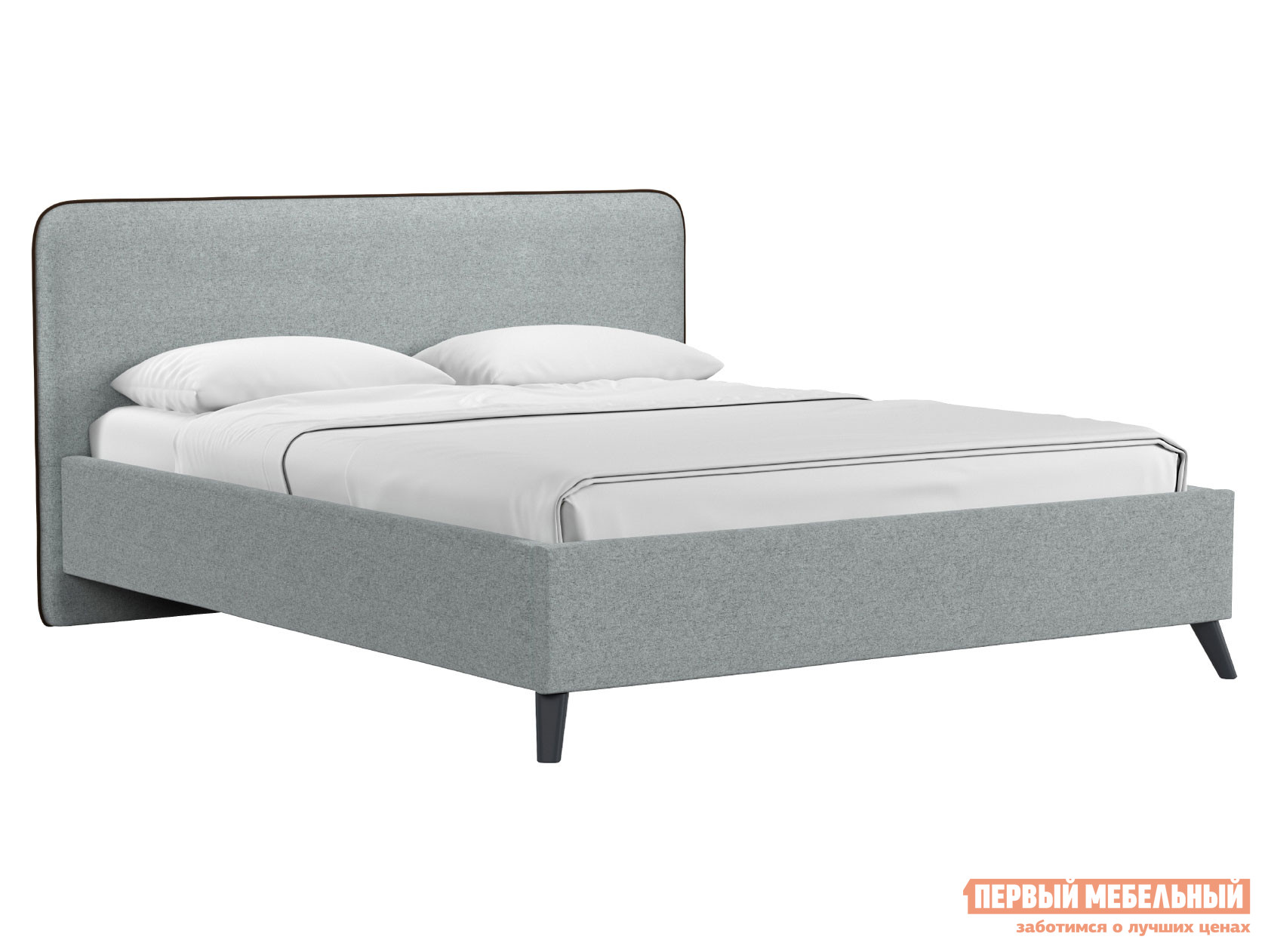 Двуспальная кровать  Миа ПМ Серый, жаккард, 140х200 см НижегородмебельИК 129511