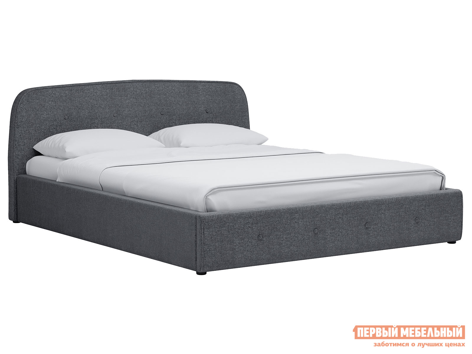 Двуспальная кровать  Кровать с подъемным механизмом Илона Серый, рогожка, 1800 Х 2000 мм
