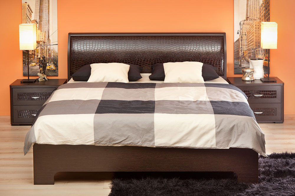 Двуспальная кровать КУРАЖ Кровать Парма 3 / Кровать с подъемным механизмом Парма 3