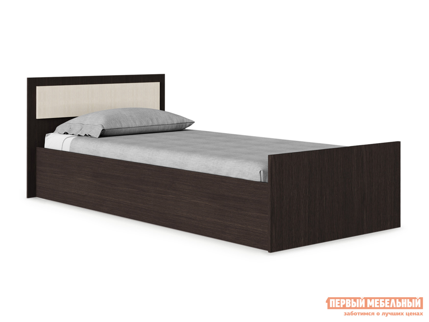 Двуспальная кровать  Фиеста Венге / Лоредо, 120х200 см, С реечным основанием