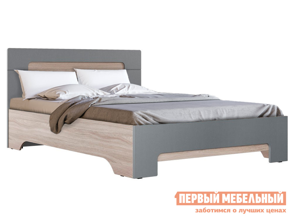 

Двуспальная кровать Кровать Палермо 3 Ясень шимо светлый / Матовый графит, 160х200 см, С основанием, Серый, Кровать Палермо 3 Ясень шимо светлый / Матовый графит, 160х200 см, С основанием