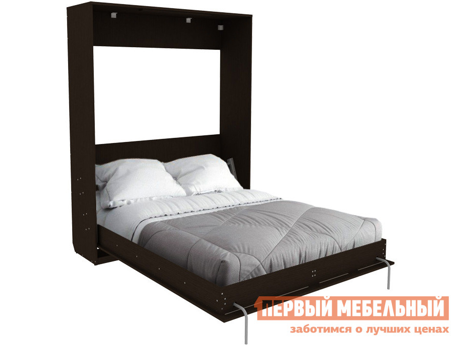 Двуспальная кровать  Мерлен К04 Венге / Дуб Атланта, 1600 Х 2000 мм