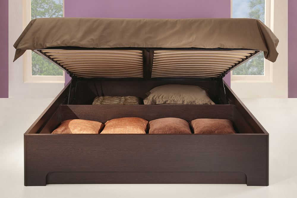 Двуспальная кровать с подъемным механизмом Кураж Парма ПМ