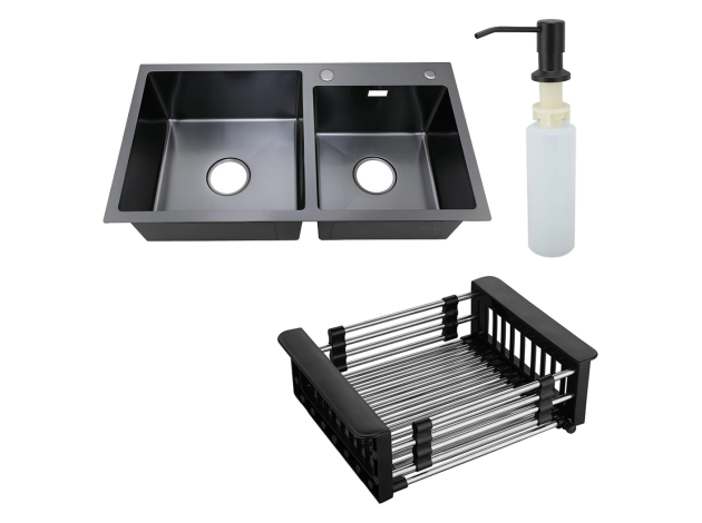 Врезная мойка с корзиной и дозатором MR-7843