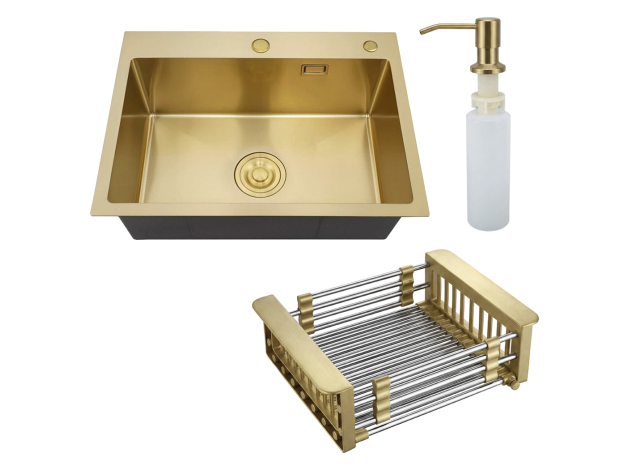 Врезная мойка с корзиной и дозатором MR-5843