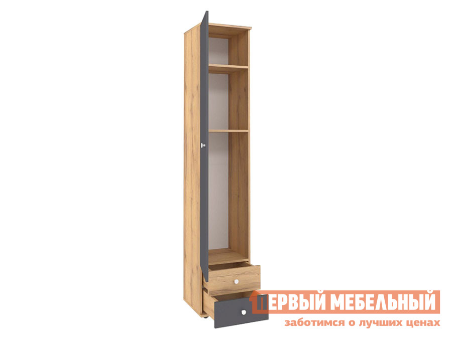 

Детский шкаф Лойс Дуб золотистый / Графит, Серый, Лойс Дуб золотистый / Графит
