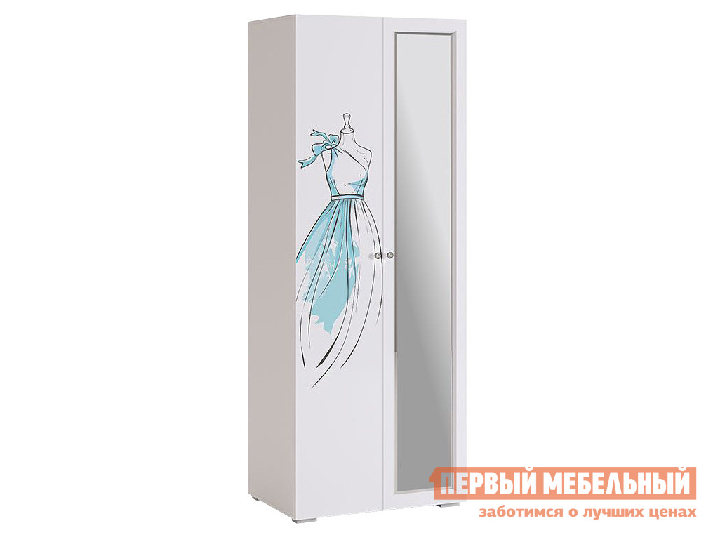 

Детский шкаф Гламур Белый / Белый глянец, Гламур Белый / Белый глянец