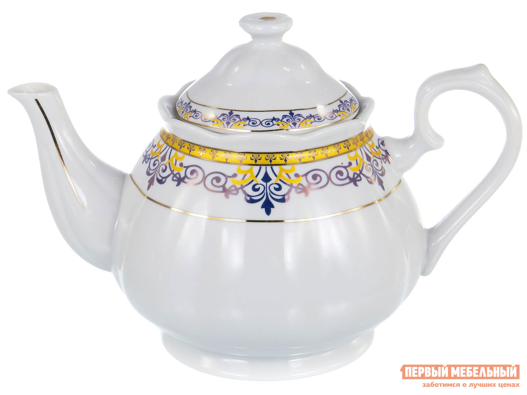 

Заварочный чайник Минкар Белый с рисунком, фарфор, Минкар Белый с рисунком, фарфор