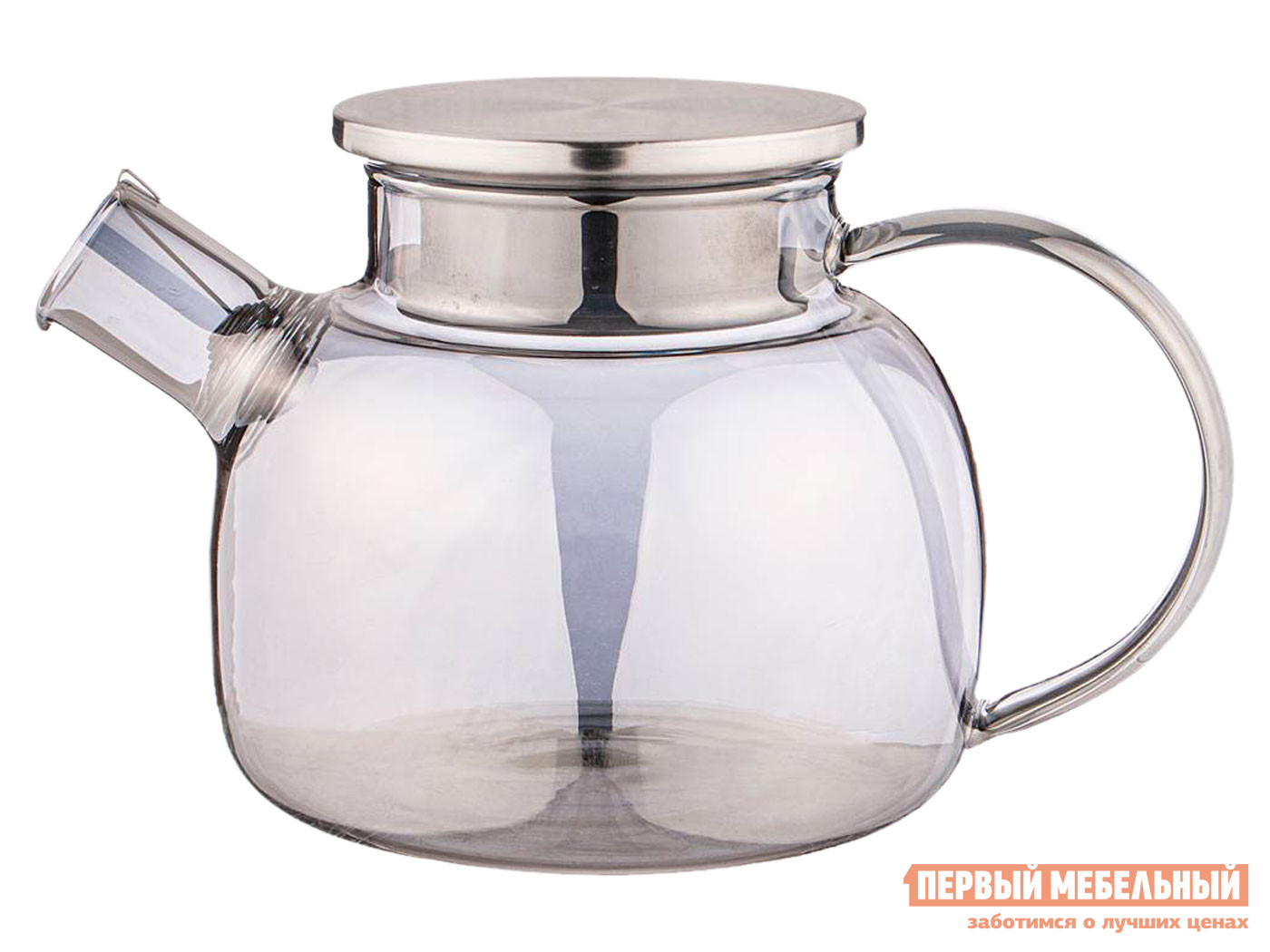 Заварочный чайник  Smoky Серый, стекло / Серый, сталь