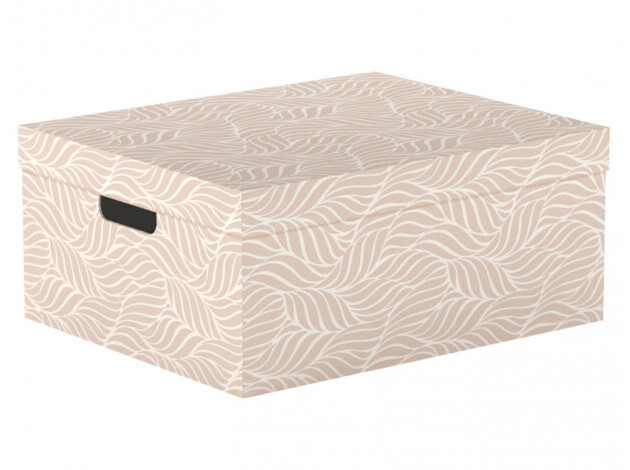 Короб для хранения Коробка для хранения складная с крышкой "Листья"