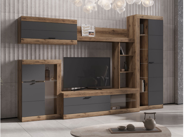 Гостиная Прага с навесным шкафом