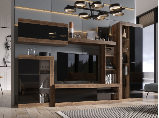 Гостиная Прага с навесным шкафом