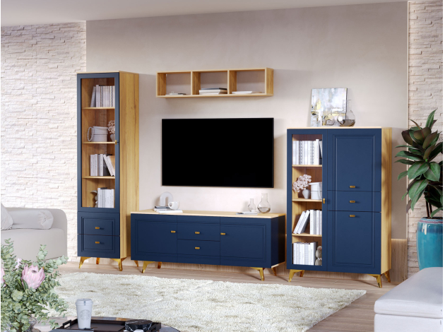 Гостиная Вега Сапфир с полкой