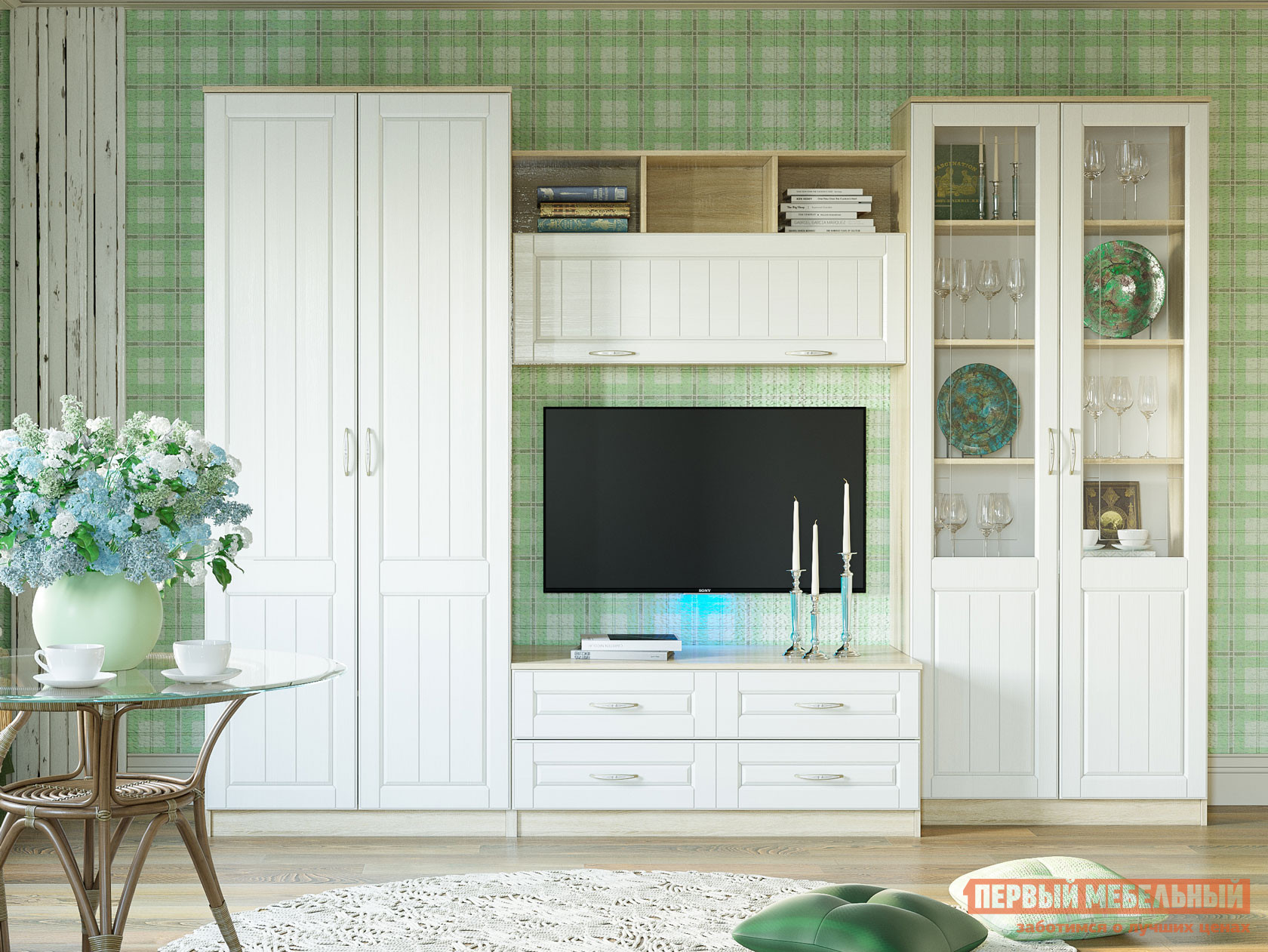 

Гостиная Оливия Лайт Дуб Сонома / Белое дерево, Молочный, Оливия Лайт Дуб Сонома / Белое дерево