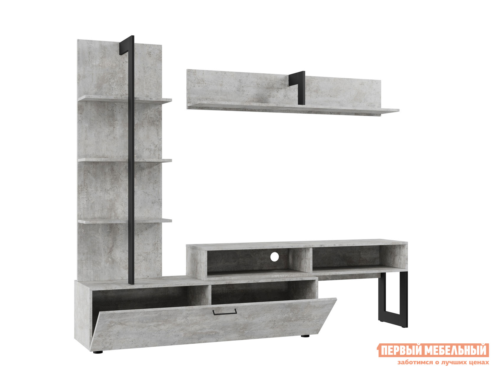 

Гостиная Джуно Loft бетон, Серый, Джуно Loft бетон