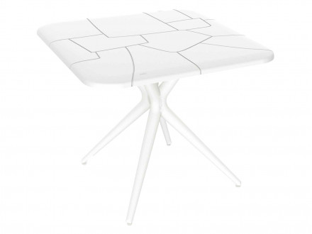 Обеденный стол Свони SHT-TU30/TT30 83/83 Белый, пластик в отделке Белый, пластик по цене 10090 руб.