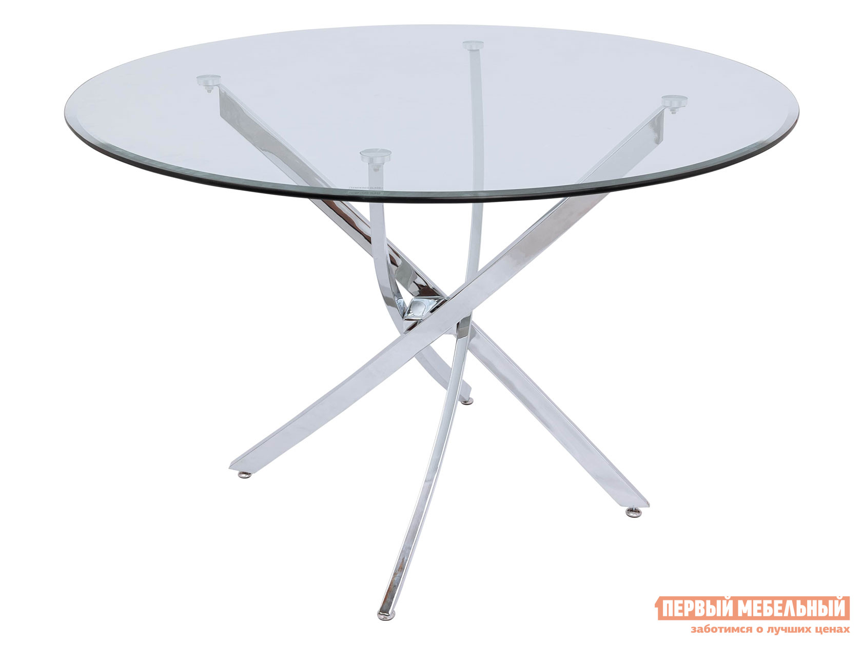 

Кухонный стол Стол FLOR d 110*74 Стекло / Хром, Прозрачный, Стол FLOR d 110*74 Стекло / Хром