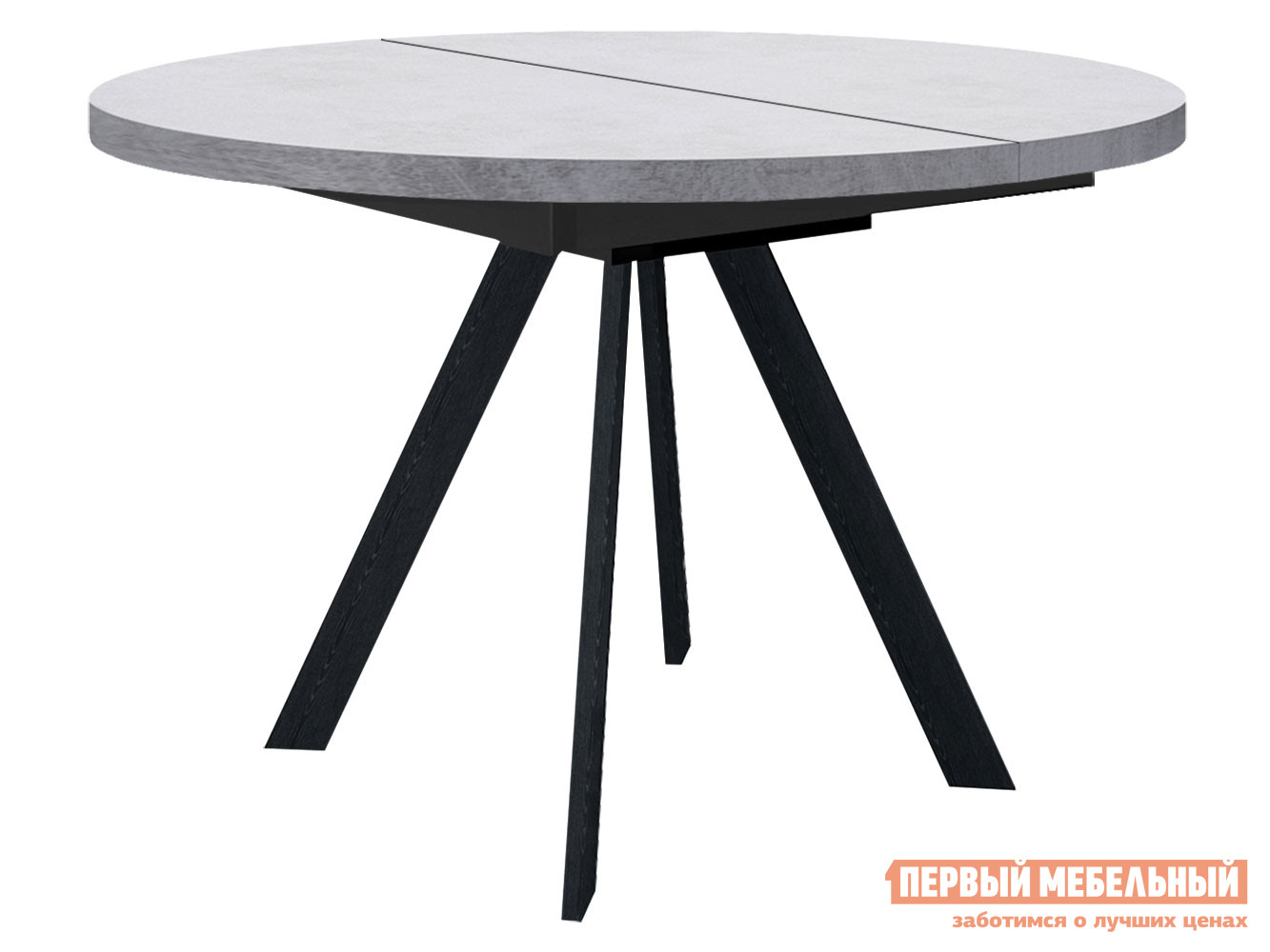 Кухонный стол  Dikline RDB100 Бетон / Черный, H