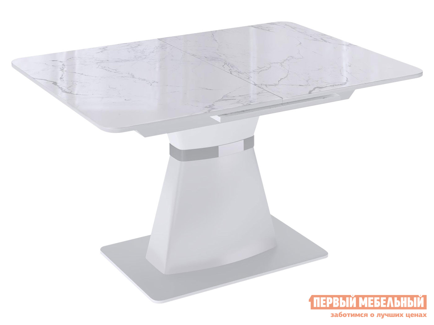 Кухонный стол Kenner PS1200 Белый мрамор / Белый