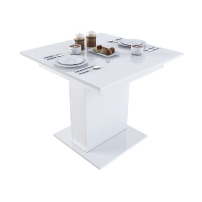 Кухонный стол  Бергамо 4 Белый глянец