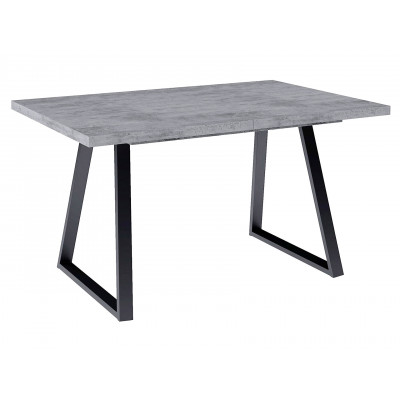 Кухонный стол  Dikline Z140 Бетон / Черный, металл