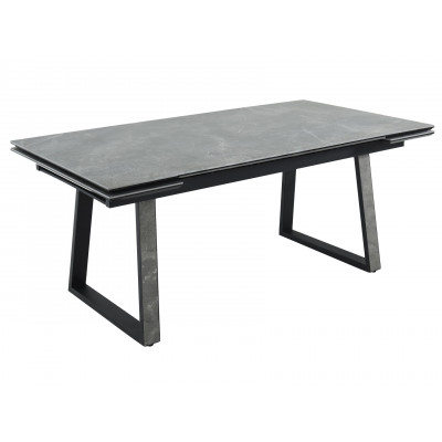 Кухонный стол  Монако Bayona grey / Черный, металл