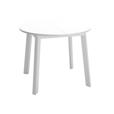 Кухонный стол  Dikline UNIS 16 Белый, стекло / Белый
