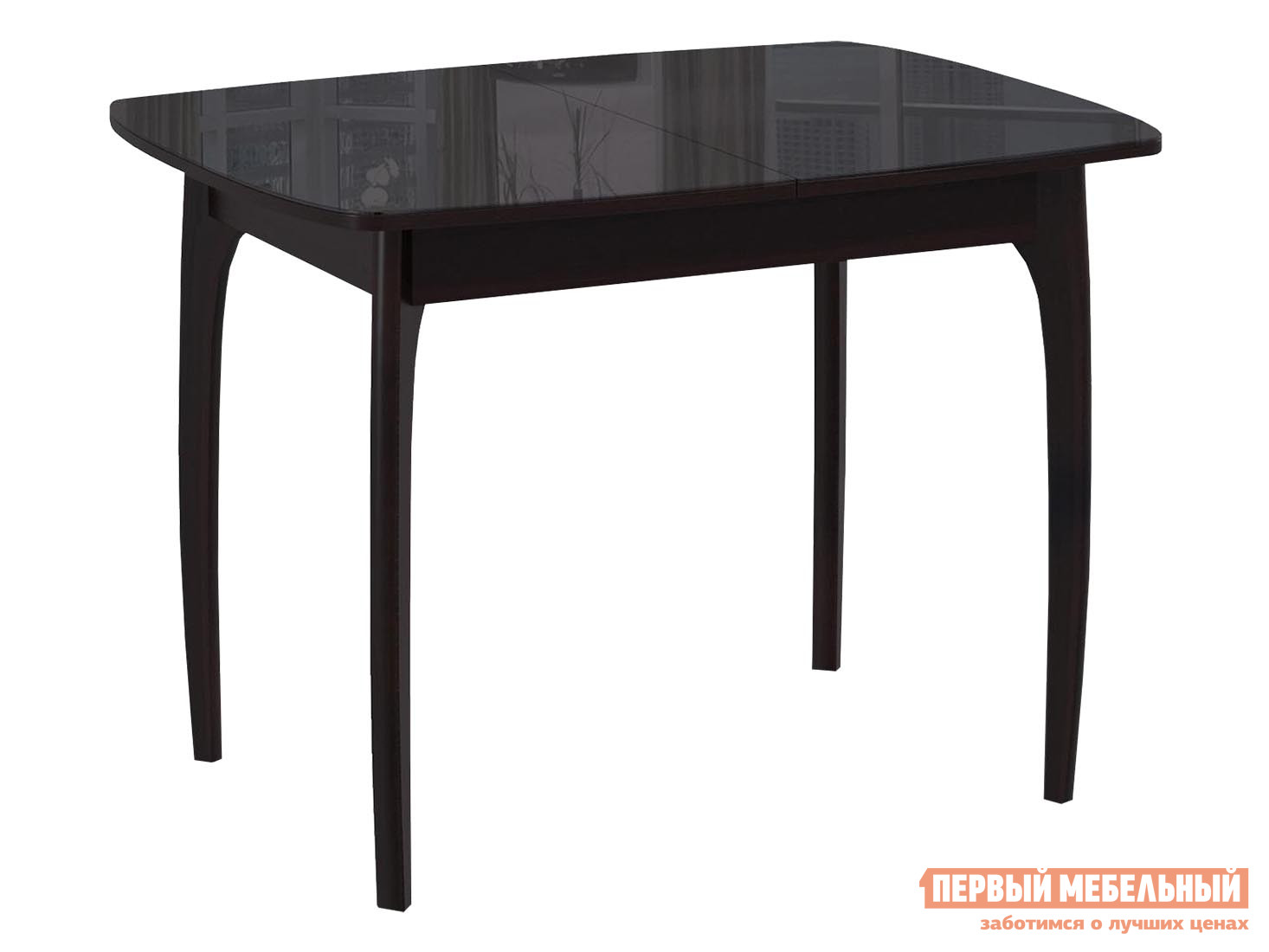Кухонный стол  Dikline М15 Черный, стекло / Венге