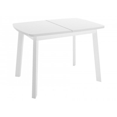 Кухонный стол  Dikline UNIS 12 Белый, стекло / Белый