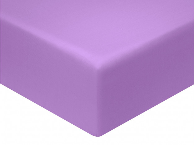 Простыня Моноспейс фиолетовый на резинке